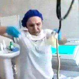 体調不良を訴えた女性 口から出てきたのは…1m超のヘビ！