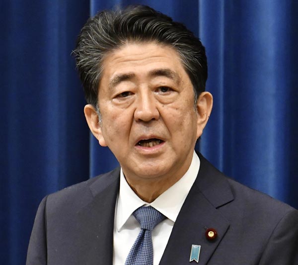 安倍首相（Ｃ）JMPA