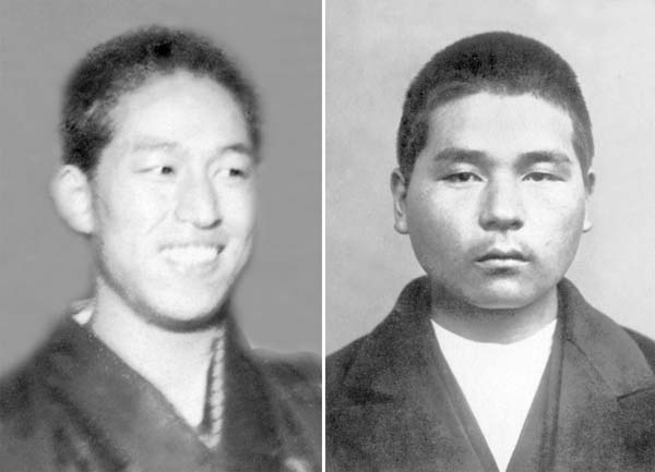 要人を暗殺した小沼正（左）と菱沼五郎（日本電報通信社）