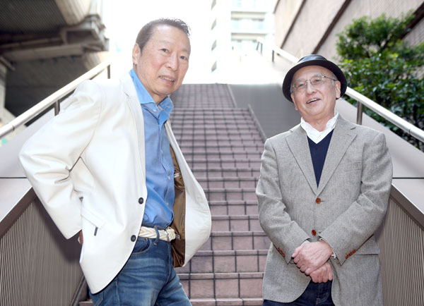 石倉三郎（左）と聞き手の吉川潮（Ｃ）日刊ゲンダイ