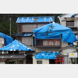 昨年の台風15号で千葉・鋸南町はあちこちで屋根が飛んだ（Ｃ）日刊ゲンダイ