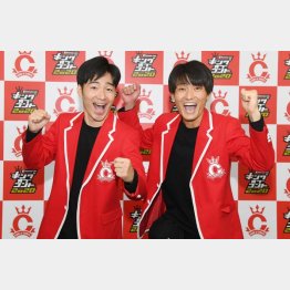 「キングオブコント2020」で優勝した「ジャルジャル」の後藤淳平（左）と福徳秀介