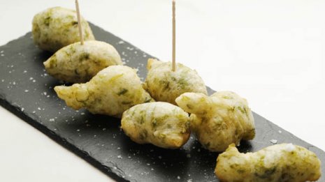 【生青海苔のナポリ風フライ】奥野流ゼッポレは水分1.5倍