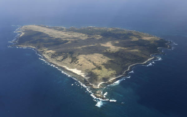 上空から見た馬毛島（Ｃ）共同通信社