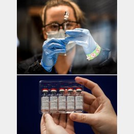 ワクチンの新たな臨床試験が…（上から、米ファイザー社、英アストラゼネカ社のワクチン）／（Ｃ）ロイター
