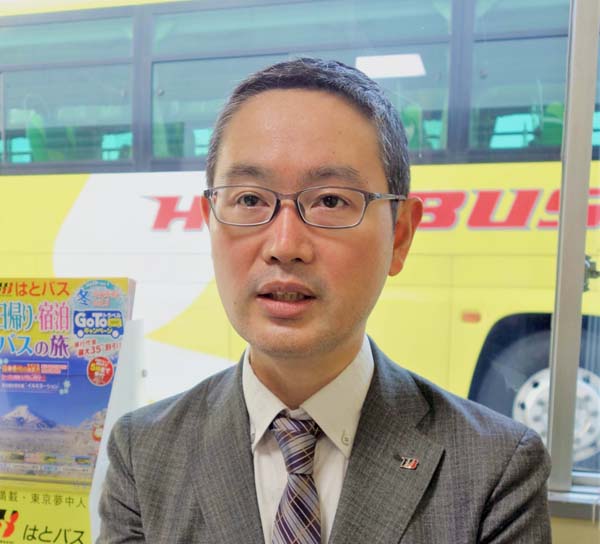 「はとバス」広報室課長の山本雄太さん（Ｃ）日刊ゲンダイ