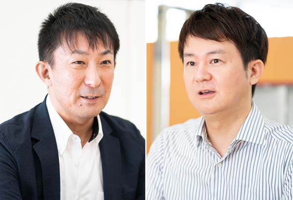 SGMOクライアントリレーション部門の浅島史郎副部門長（左）と同メディカルセンターの玉村和之氏（提供写真）
