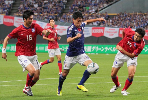 3-0で快勝した2011年の日韓戦では香川が２ゴール（Ｃ）Norio ROKUKAWA／office La Strada