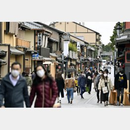 県内限定でも旅行後押しは危険（写真は京都、2月28日）／（Ｃ）共同通信社