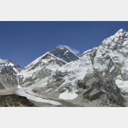 世界最高峰のエベレスト（Ｃ）共同通信社