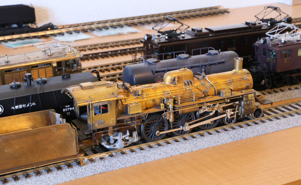 98年から作り続けている未完の傑作蒸気機関車「C55」（提供写真）