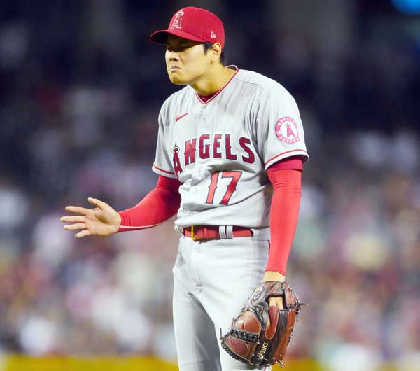 Why？（大谷）／（Ｃ）ロイター／USA TODAY Sports