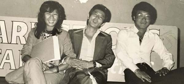 左から山口洋子、野口修、五木ひろし（1970年代）／（提供：細田昌志氏）
