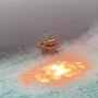 ユカタン半島洋上で天然ガスパイプラインのガス漏れで炎上「海が燃えている！」と大騒ぎ