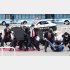 パラリンピックに向け警視庁が実施した警備訓練で要人を守るSPら（Ｃ）共同通信社