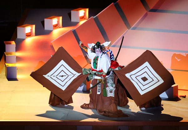 23日の東京五輪開会式では歌舞伎十八番の演目「暫（しばらく）」を披露した市川海老蔵（Ｃ）JMPA