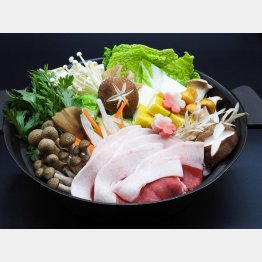 イノシシ料理のひとつ「ぼたん鍋」