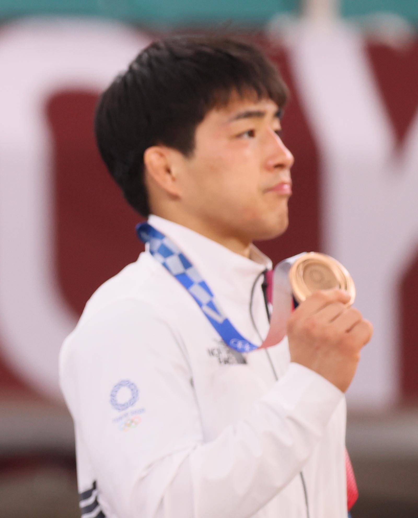 男子柔道73キロ級でアン・チャンリン選手が銅メダル獲得も…（Ｃ）JMPA