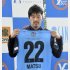 入団会見に臨んだフットサルFリーグのYS横浜の松井大輔（Ｃ）共同通信社