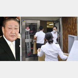 “ドン”田中英寿理事長（左）は知らぬ存ぜぬ、日本大学事業部も家宅捜索（Ｃ）共同通信社