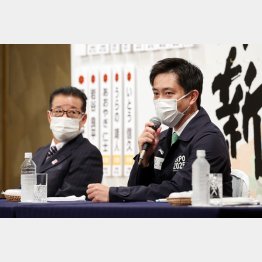 一気に存在感を増し、勢いづく日本維新の会（松井一郎代表と吉村洋文副代表＝右）／（Ｃ）日刊ゲンダイ