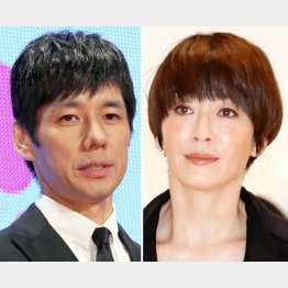「真犯人フラブ」主演の西島秀俊（左）と宮沢りえ（Ｃ）日刊ゲンダイ