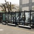 壁のない社会づくり 錦糸町に「北斎デザインアート」の喫煙所が誕生