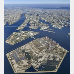 土壌汚染対策に800億円公金投入（大阪湾の人工島・夢洲）／（Ｃ）共同通信社