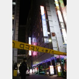 男性の遺体が見つかったホテル（東京・池袋）／（Ｃ）共同通信社
