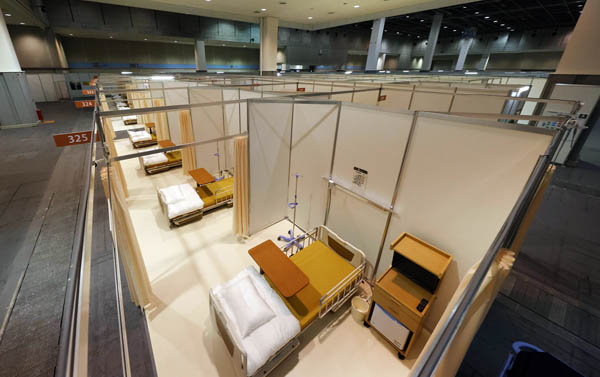立派な施設なのにたったの3床…（大阪コロナ大規模医療・療養センター）／（Ｃ）共同通信社