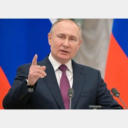 「クリミアは永遠にロシア領」というプーチン大統領（Ｃ）ロイター