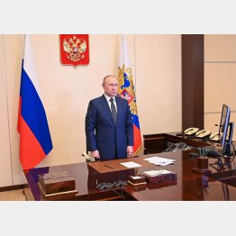 深まる孤立（ロシアのプーチン大統領）　（Ｃ）ロイター／Sputnik／Kremlin