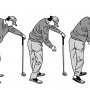 ダウンスイングは右骨盤と右肩を近づけて前傾角度を正しく保つ