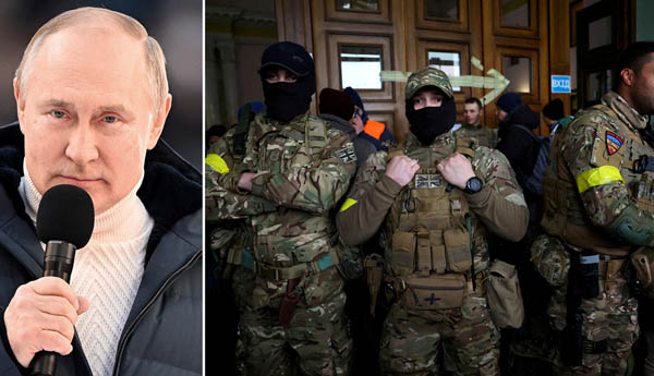 反転攻勢のウクライナ（右）、ロシアのプーチン大統領は焦っている？（Ｃ）ロイター