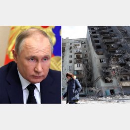 そう簡単には倒れない（左・ロシアのプーチン大統領＝ Sputnik／Kremlin）、攻撃は収まってはいない（Ｃ）ロイター