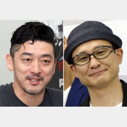 （左から）監督で俳優の榊英雄、俳優の木下ほうか（Ｃ）日刊ゲンダイ