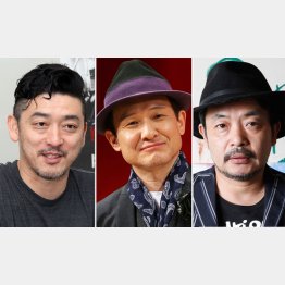 （左から）榊英雄監督、俳優の木下ほうか、園子温監督（Ｃ）日刊ゲンダイ