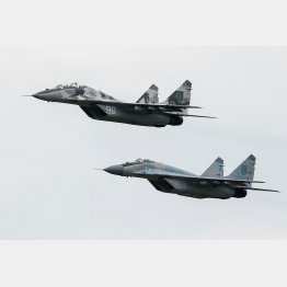 ウクライナの主力戦闘機「ミグ29」／（Ｃ）ロイター