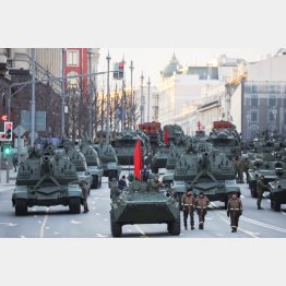 モスクワでは軍事パレードのリハーサルが行われている（Ｃ）ロイター