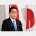 ロンドンの金融街シティーで講演する岸田首相＝5日（代表撮影）