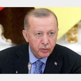 「我が国に制裁を科す国のNATO加盟は承認しない」と反発するトルコのエルドアン大統領（Ｃ）ロイター