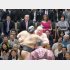 興味はなさそうだったが…（大相撲を観戦するトランプ前大統領夫妻と安倍元首相夫妻＝代表撮影）