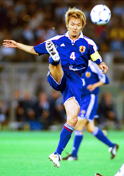 2001年コンフェデ杯決勝のフランス戦で奮闘（Ｃ）日刊ゲンダイ