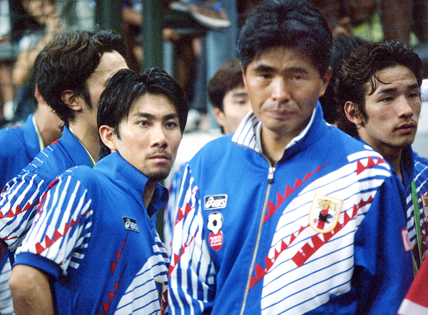 1996年アトランタ五輪代表コーチ時代（左は前園真聖氏）／（Ｃ）Norio ROKUKAWA／office La Strada