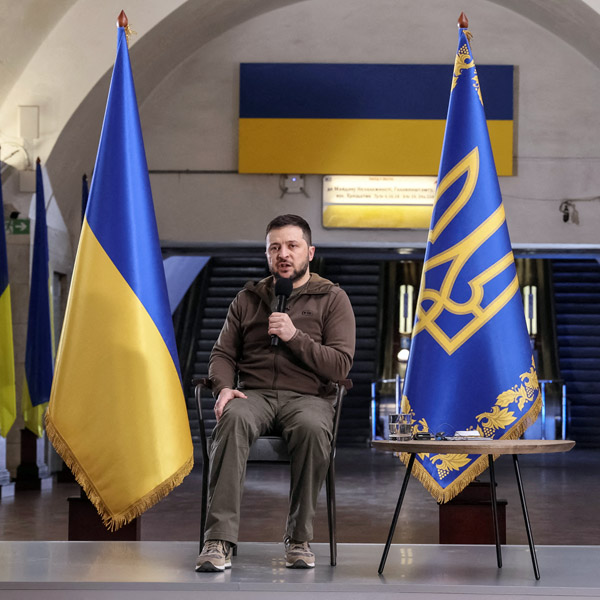 果たしてウクライナのゼレンスキー大統領との会談はあるのか（Ｃ）ロイター