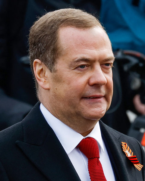 ロシアの安全保障会議副議長を務めるメドベージェフ前大統領（Ｃ）ロイター