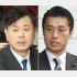 田畑毅氏（左）と細野豪志衆院議員（Ｃ）日刊ゲンダイ