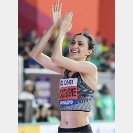 2019年世界陸上と東京五輪で女子走り高跳び金メダルのマリア・ラシツケネ（ROC）は今年2022年は欠場（Ｃ）共同通信社