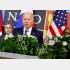 NATO首脳会議に続き、日米韓首脳会談を終え、記者会見するバイデン米大統領（Ｃ）ロイター