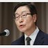 記者会見する世界平和統一家庭連合（旧統一教会）の田中富広会長＝11日、都内（Ｃ）共同通信社